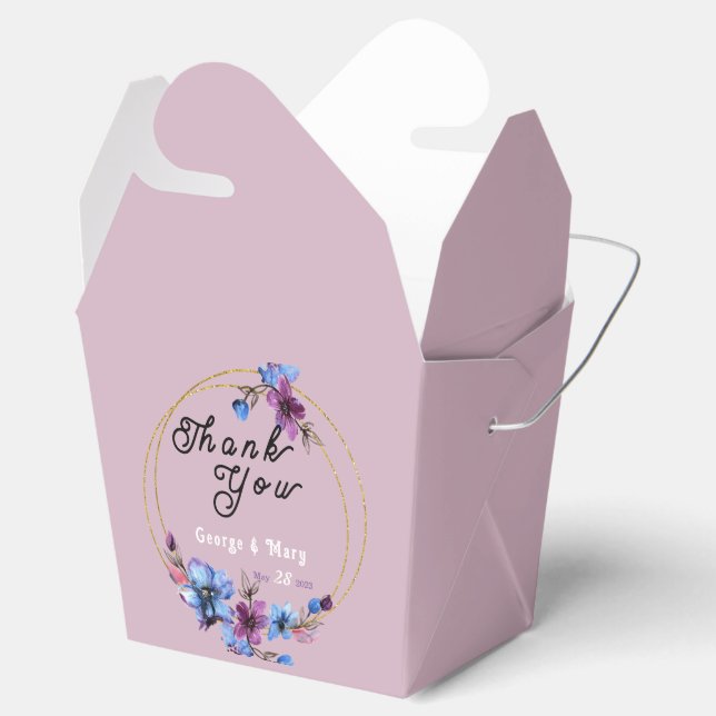 Lavendra Circle Wedding Geschenkschachtel (Geöffnet)