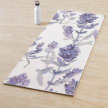 Lavenfelder | Lila Wasserfarben-Blumenmuster