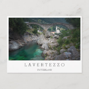 Lavertezzo-Brücke im Valle Verzasca, Schweiz Postkarte
