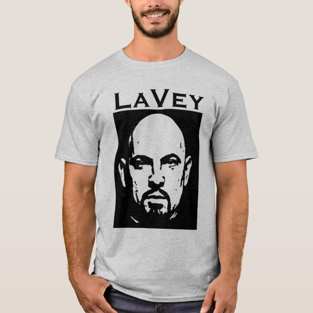 LaVey Monochrom T-Shirt (Vorderseite)