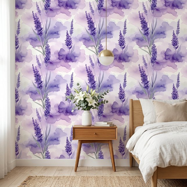 Lavielle Mist Lavendel Peel & Stick Tapete (Where Every Lavender Bloom Brings Peace, Beauty, and Timeless Elegance.)