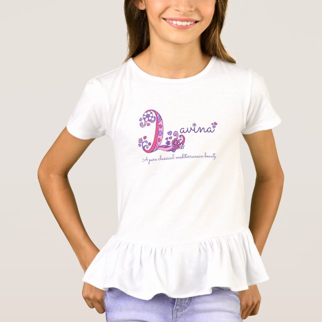 Lavina-Name und Bedeutung von Babykleidung T-Shirt (Vorderseite)