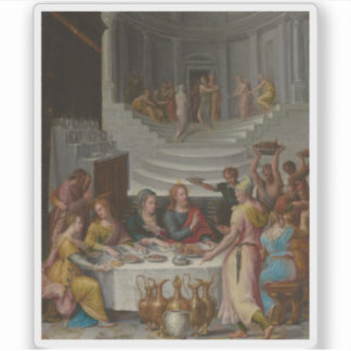 Lavinia Fontana - Das Hochzeitsfest in Cana Aufkleber