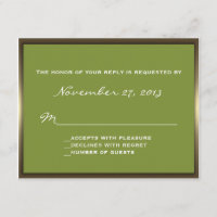 Lavish Camouflage Wedding RSVP