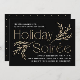 Lavish Soirée Editable Color Holiday Party Einladung
