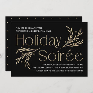 Lavish Soirée Editable Color Holiday Party Einladung
