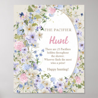 Lavish Wildblumen Baby in Blüte des Schnullers Jag Poster