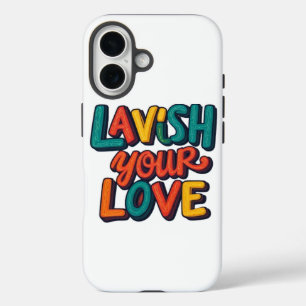 Lavish your Liebe: Ein farbenprächtiger Ausdruck d iPhone 16 Hülle