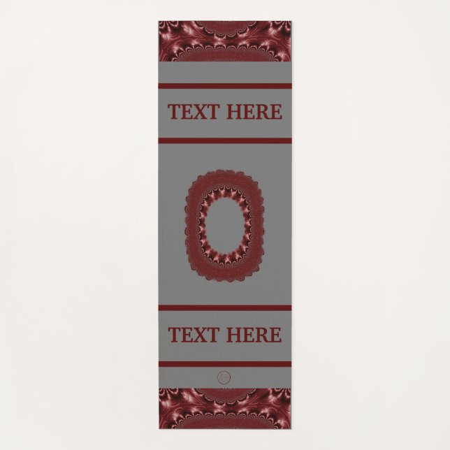 Lavishishon City Staat School Business Red Letter  Yogamatte (Vorderseite)