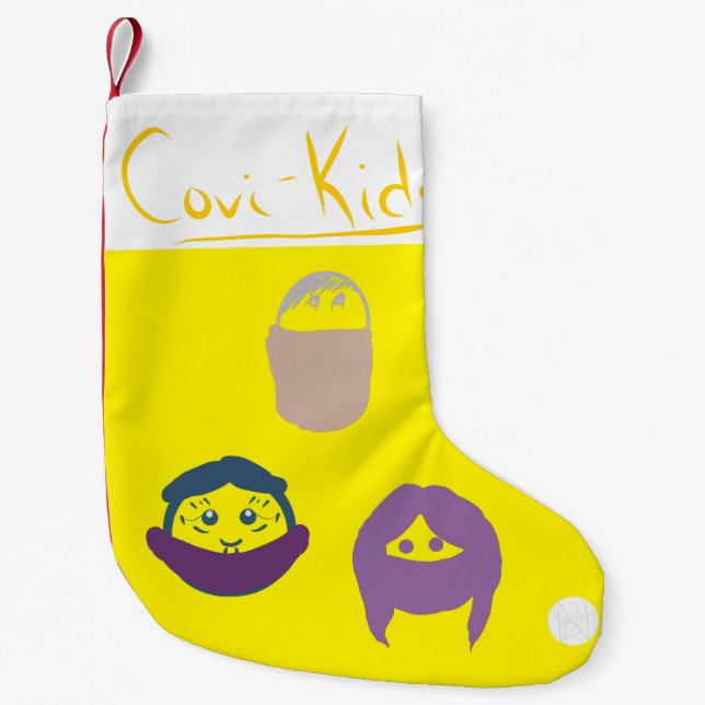 LavishlyAuf Niedlichen Covi-Kids Facemask Whisper  Kleiner Weihnachtsstrumpf (Vorderseite)