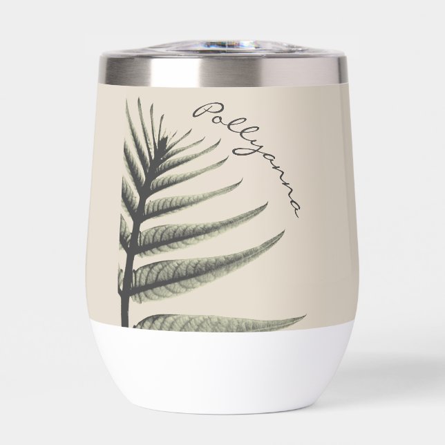 LavishlyOn Elegante Script Botanical Leaf Tan (Vorderseite)