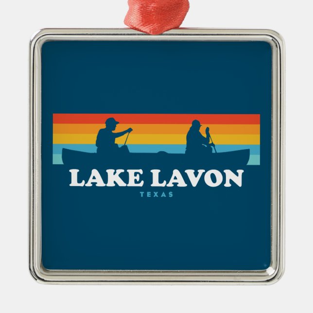 Lavon Texas Canoe Ornament Aus Metall (Vorne)