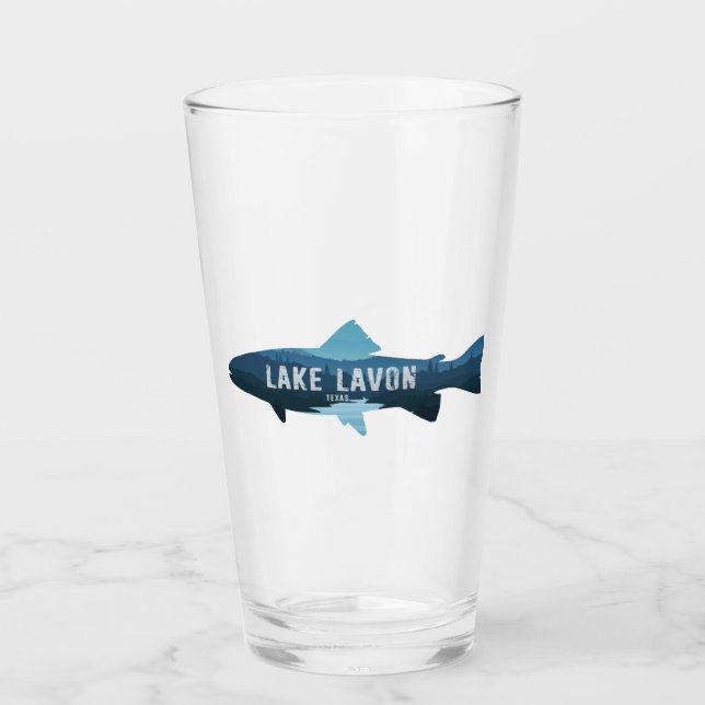 Lavon Texas Fish Glas (Vorderseite)