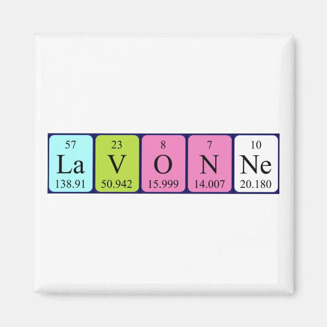 Lavonne Magnet für den periodischen Tabellennamen (Vorne)