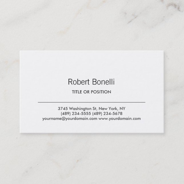 Law Automotive Bakery Music DJ Etc. Business Card Visitenkarte (Vorderseite)