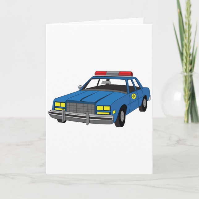 law enforcement academy grad police car karte (Vorderseite)