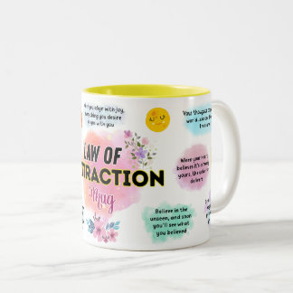 Law Of Attraction Mug Zweifarbige Tasse