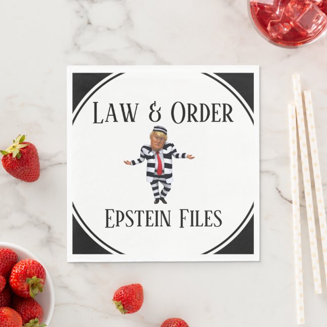 Law & Order Papiertaschentuch Serviette (Beispiel)