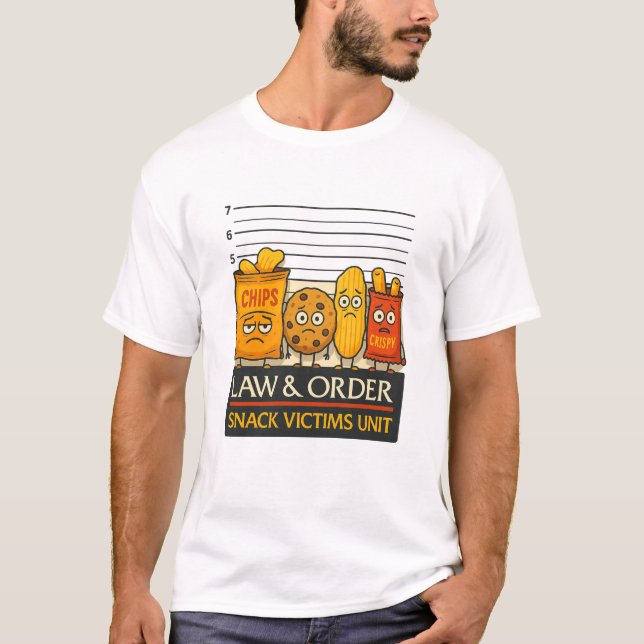 Law & Order Snack Victims Unit Shirt (Vorderseite)
