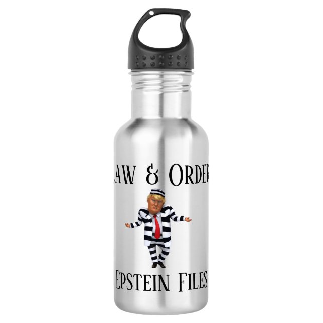 Law & Order Water Bottle Edelstahlflasche (Vorderseite)
