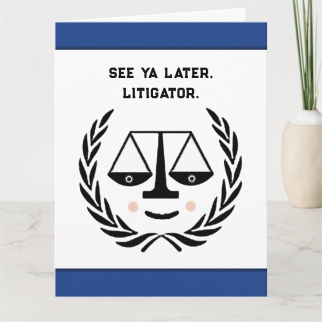 Law School Grad Karte (Vorderseite)
