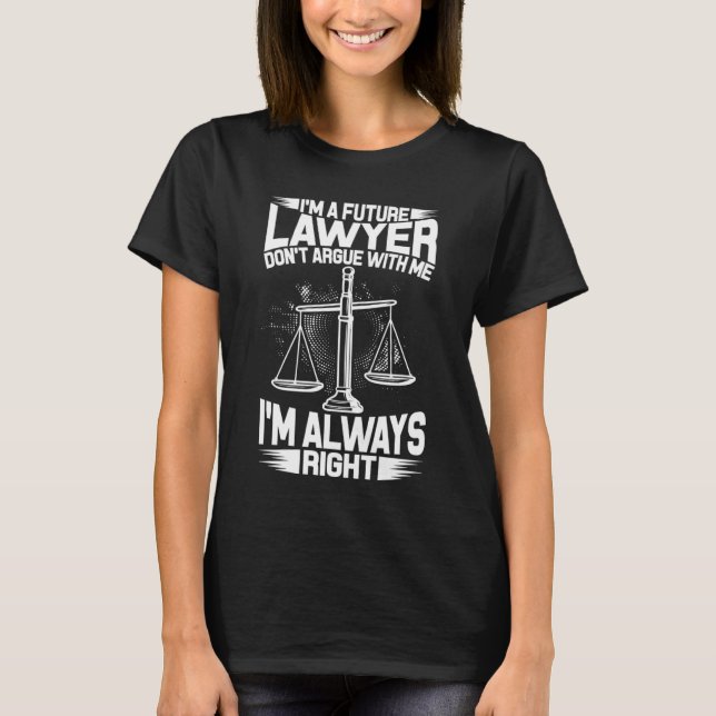 Law School Graduation Exam Student Lawyer Survivor T-Shirt (Vorderseite)