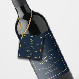 Law School Graduation Gold Photo Party Elegant Geschenkanhänger