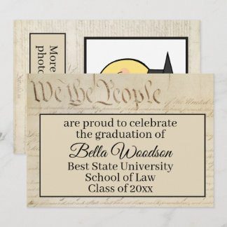 Law School Paralegal Graduation Announcement Photo Ankündigung