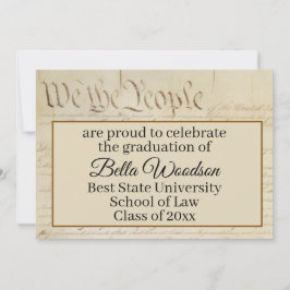 Law School Paralegal Graduation Invitation Party Ankündigung