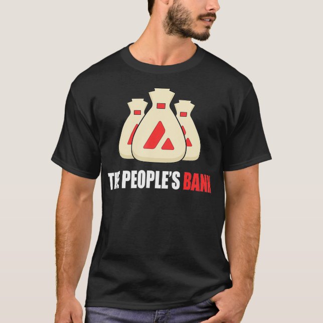 Lawine The People's Bank AVAX Money cool  T-Shirt (Vorderseite)