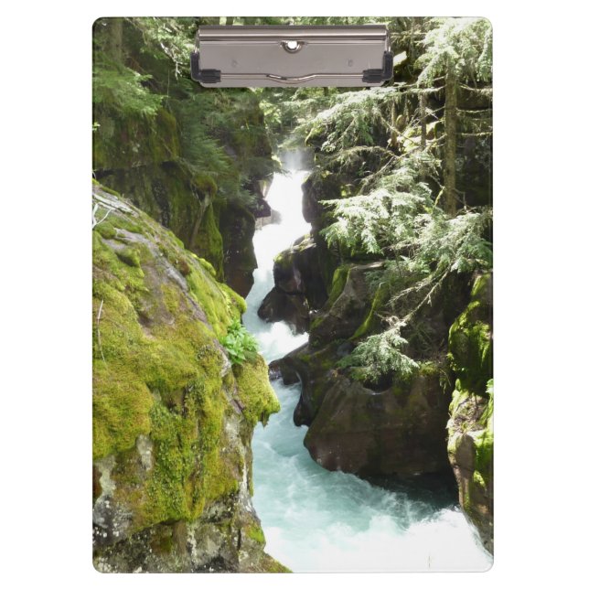 Lawinenschlucht II am Glacier-Nationalpark Klemmbrett (Vorderseite)