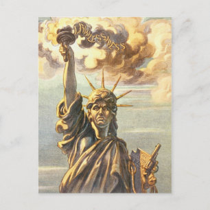 Lawless Lady Liberty Postkarte