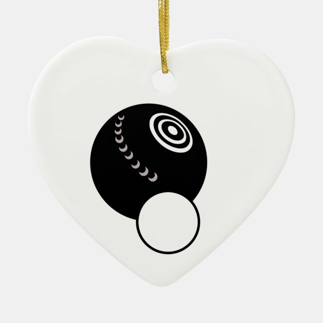 LAWN BOWL KERAMIKORNAMENT (Vorne)