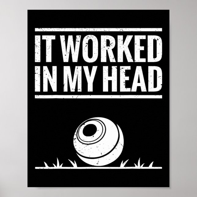 Lawn Bowler Set Lawn Bowling Champion Lawn Bowling Poster (Vorne)