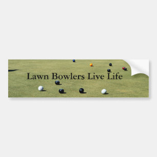 Lawn Bowlers Live Life, Autoaufkleber