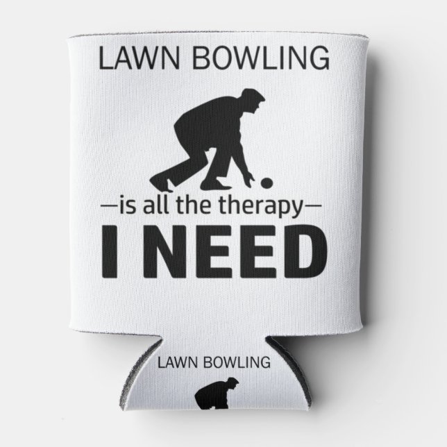Lawn Bowling is my therapy-RGp8w Dosenkühler (Vorderseite)