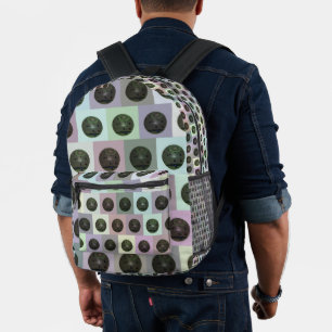 Lawn Bowls Colorful Pop Art, Bedruckter Rucksack