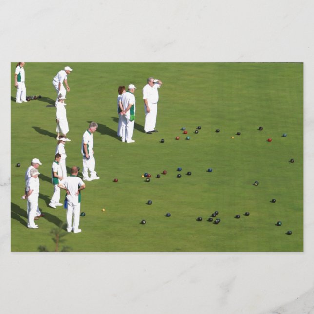 Lawn Bowls England Briefpapier (Vorderseite)