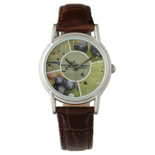 Lawn Bowls Five Picture Collage Ladys Watch Armbanduhr