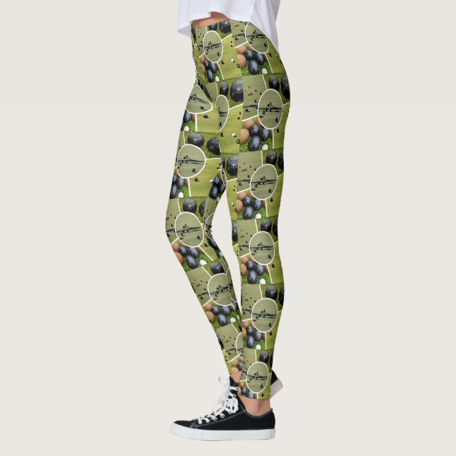 Lawn Bowls Five Picture Collage, Leggings (Links)