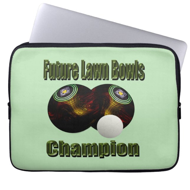 Lawn Bowls Future Champion, Laptopschutzhülle (Vorderseite)