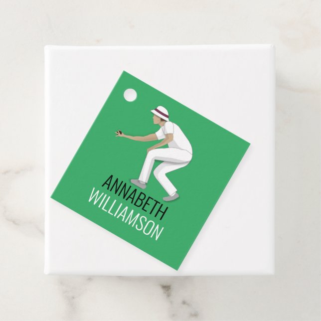 Lawn Bowls Geschenkanhänger (Beispiel)
