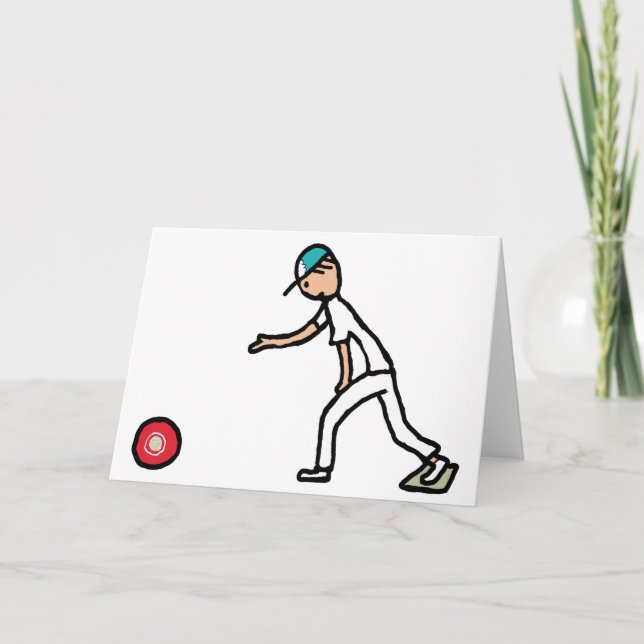 Lawn Bowls Karte (Vorderseite)