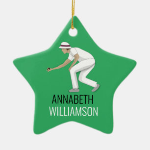 Lawn Bowls Keramik Ornament