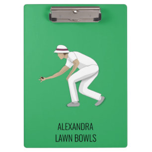 Lawn Bowls Klemmbrett
