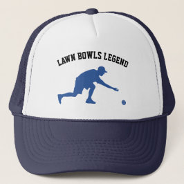 Lawn Bowls Legend Blue Truckerkappe