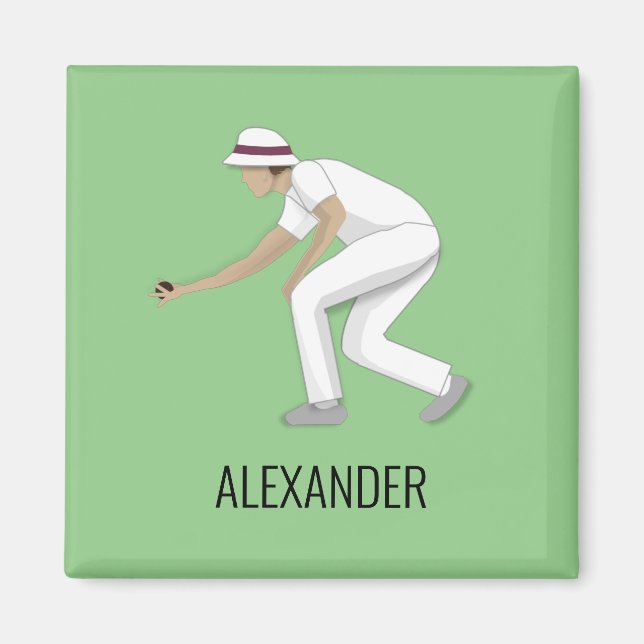 Lawn Bowls Magnet (Vorne)