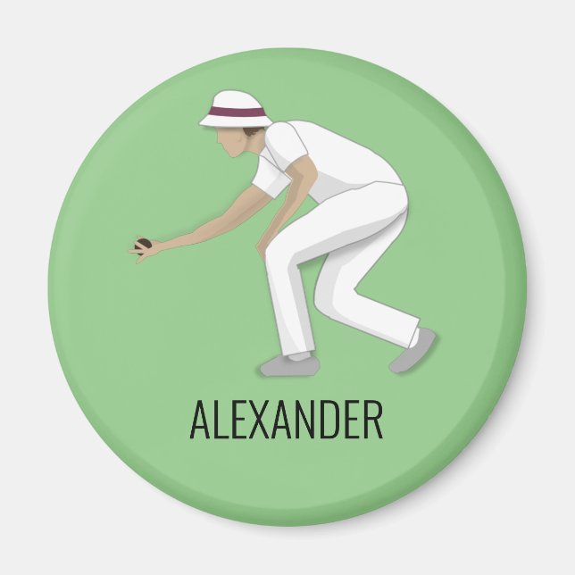 Lawn Bowls Magnet (Vorne)