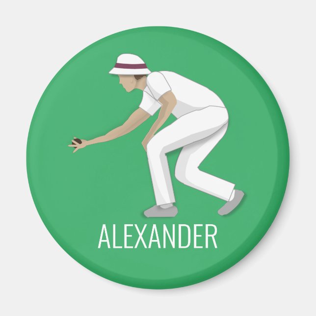 Lawn Bowls Magnet (Vorne)