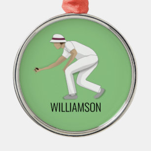 Lawn Bowls Ornament Aus Metall
